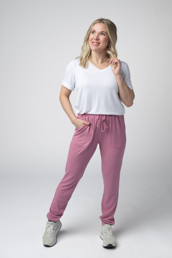 Corrine Joggers in Rose