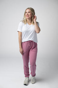 Corrine Joggers in Rose