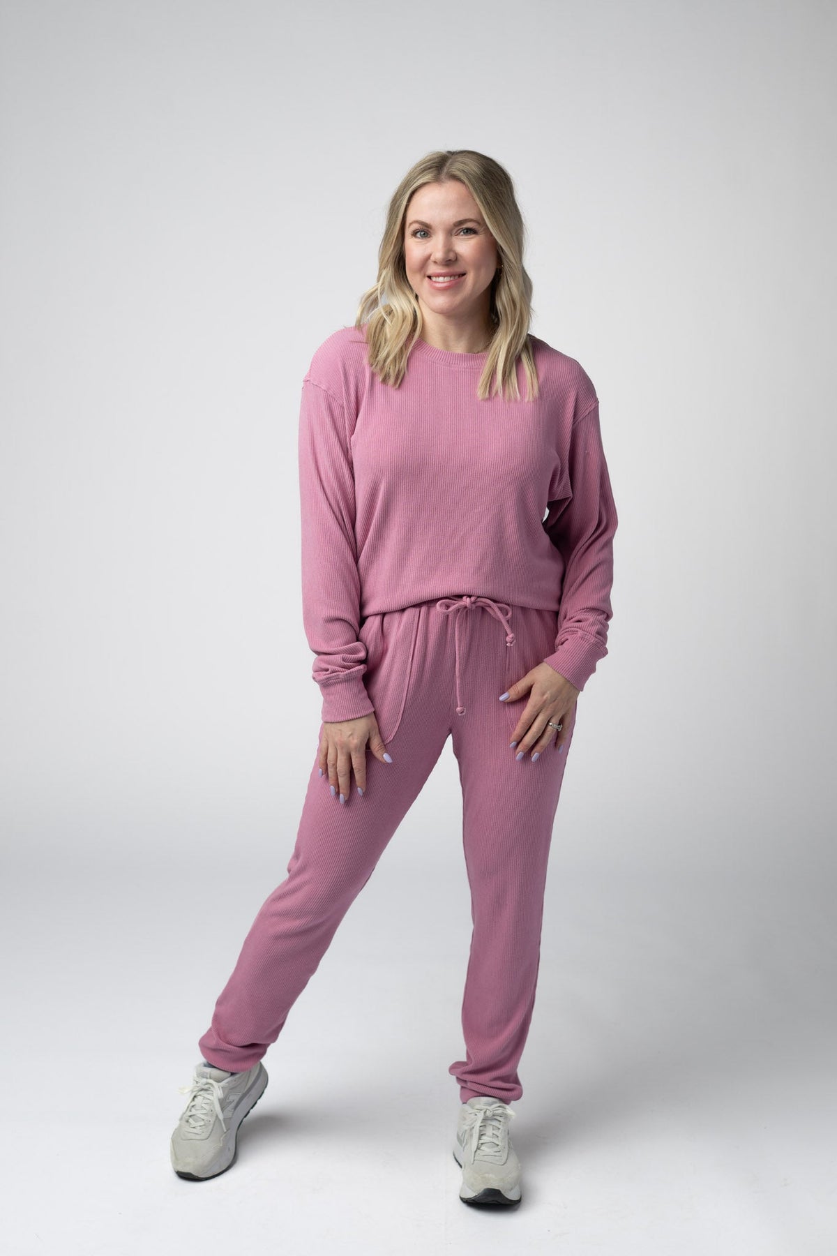 Corrine Joggers in Rose