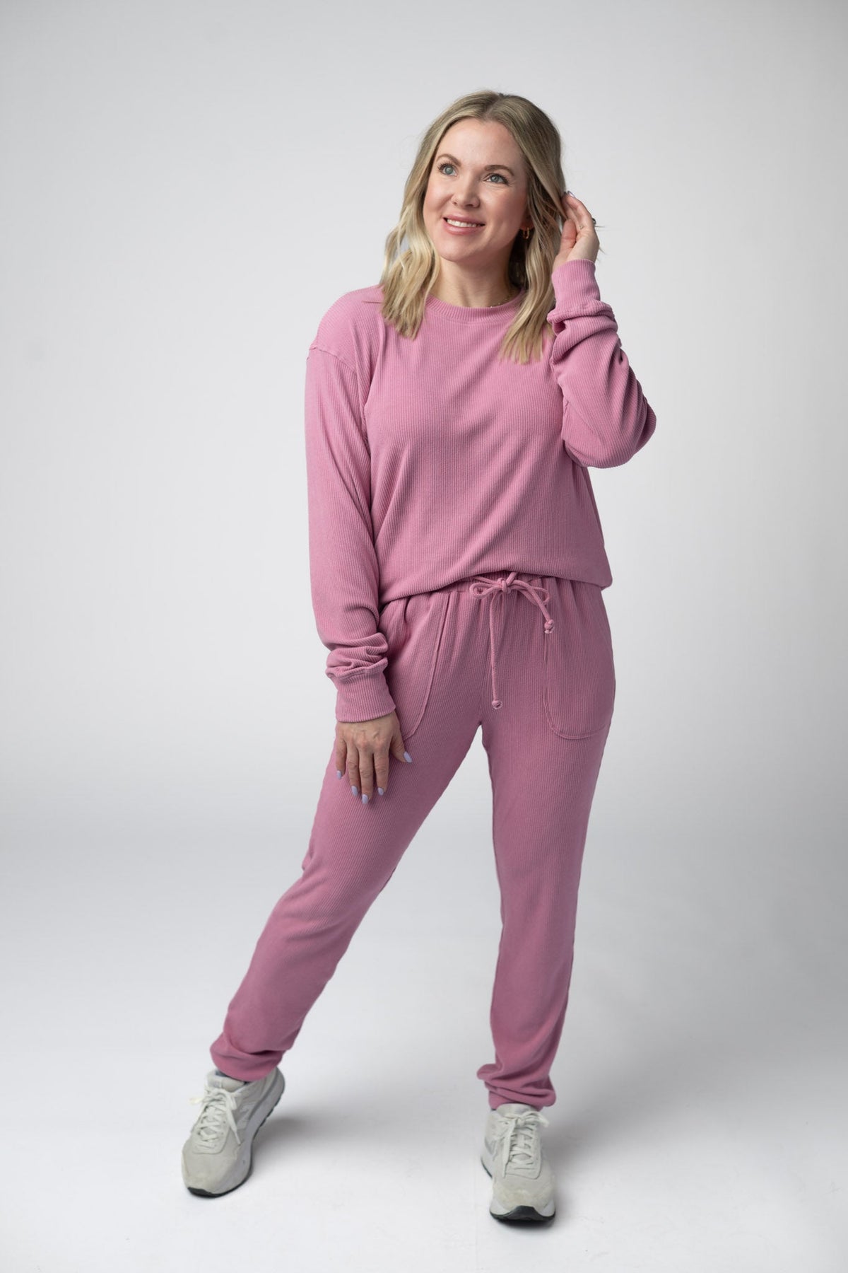 Corrine Joggers in Rose