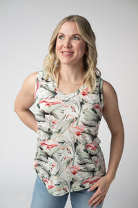Noelle Tank in Flamingos