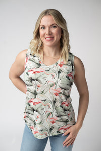 Noelle Tank in Flamingos