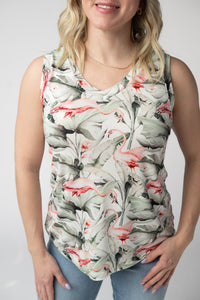 Noelle Tank in Flamingos