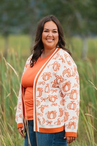 Pumpkins Pocket Cardigan