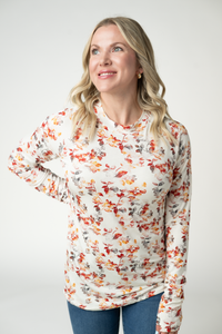 Blair Long Sleeve Top in Autumn Watercolor