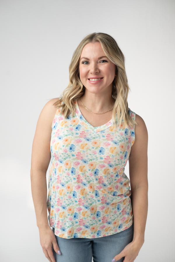 Noelle Tank in Petal Gardens