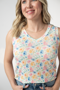 Noelle Tank in Petal Gardens