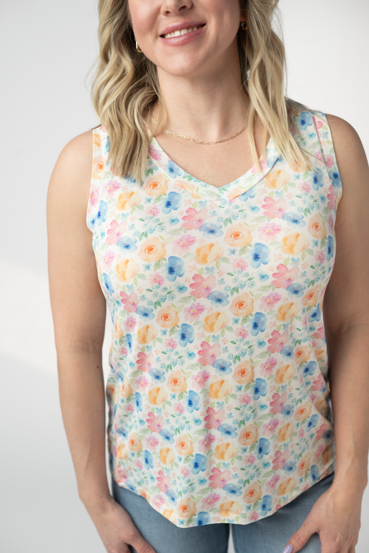 Noelle Tank in Petal Gardens