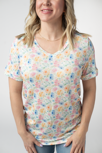 Sophie Top in Petal Gardens