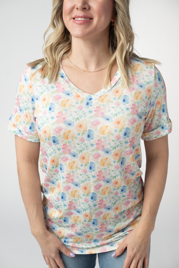 Sophie Top in Petal Gardens