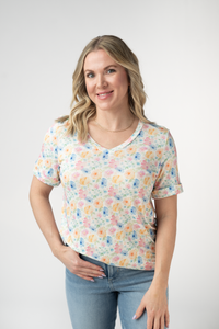 Sophie Top in Petal Gardens