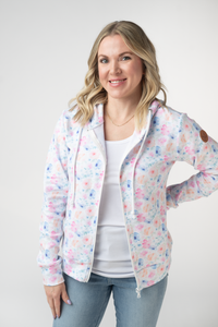 Fullzip Hoodie in Petal Gardens