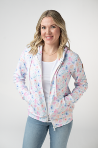 Fullzip Hoodie in Petal Gardens