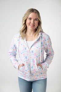 Fullzip Hoodie in Petal Gardens