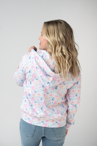 Fullzip Hoodie in Petal Gardens