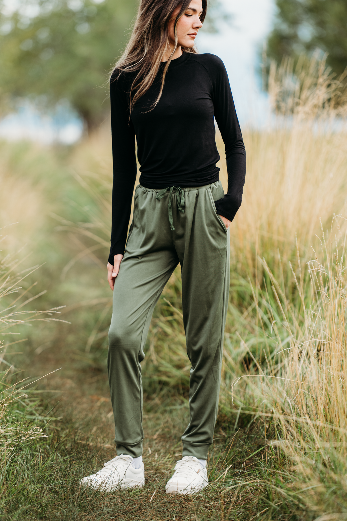 Cloud Joggers in Olive