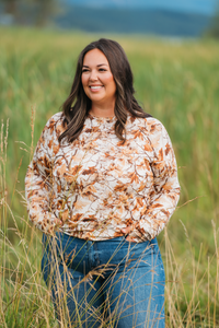 Blair Long Sleeve Top in Woodsy Camo