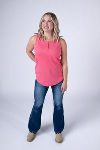 Alison Henley Tank in Sun Kissed Coral