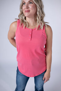 Alison Henley Tank in Sun Kissed Coral