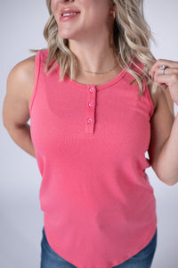 Alison Henley Tank in Sun Kissed Coral