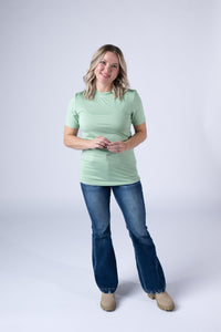 Blair Short Sleeve Top in Sage