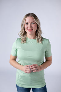 Blair Short Sleeve Top in Sage