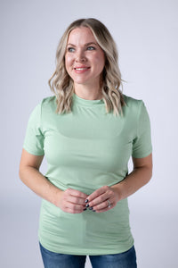 Blair Short Sleeve Top in Sage