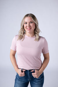 Blair Short Sleeve Top in Blush