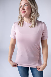Blair Short Sleeve Top in Blush