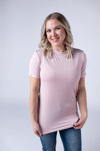 Blair Short Sleeve Top in Blush