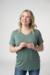 Sophie Top in Dusty Jade