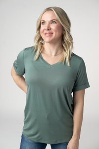 Sophie Top in Dusty Jade