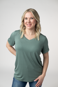 Sophie Top in Dusty Jade