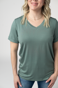 Sophie Top in Dusty Jade