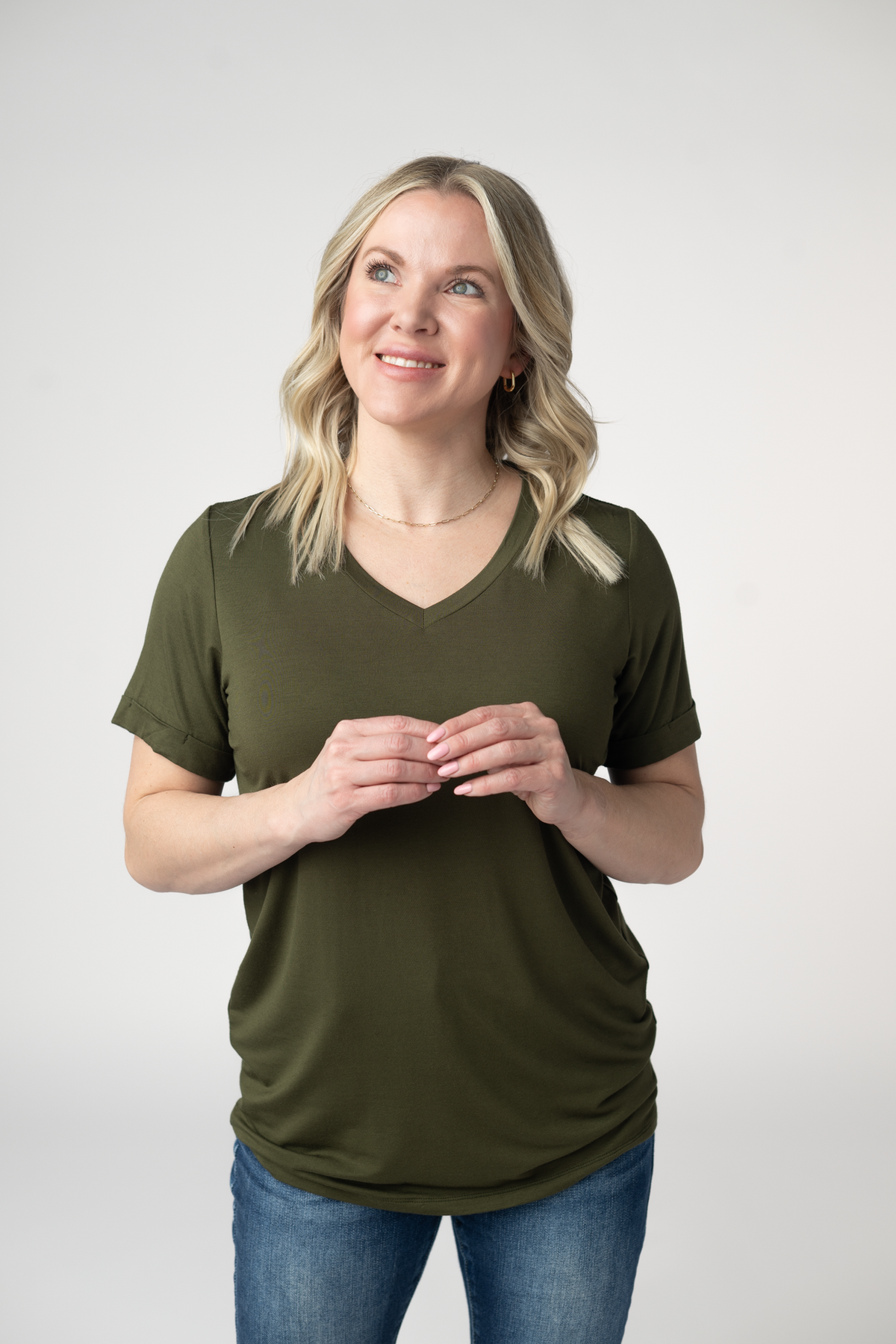Sophie Top in Dark Olive