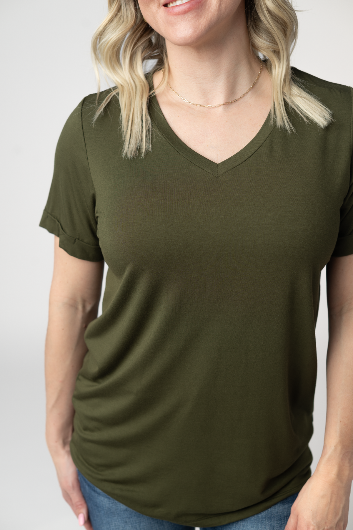 Sophie Top in Dark Olive