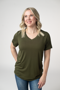 Sophie Top in Dark Olive