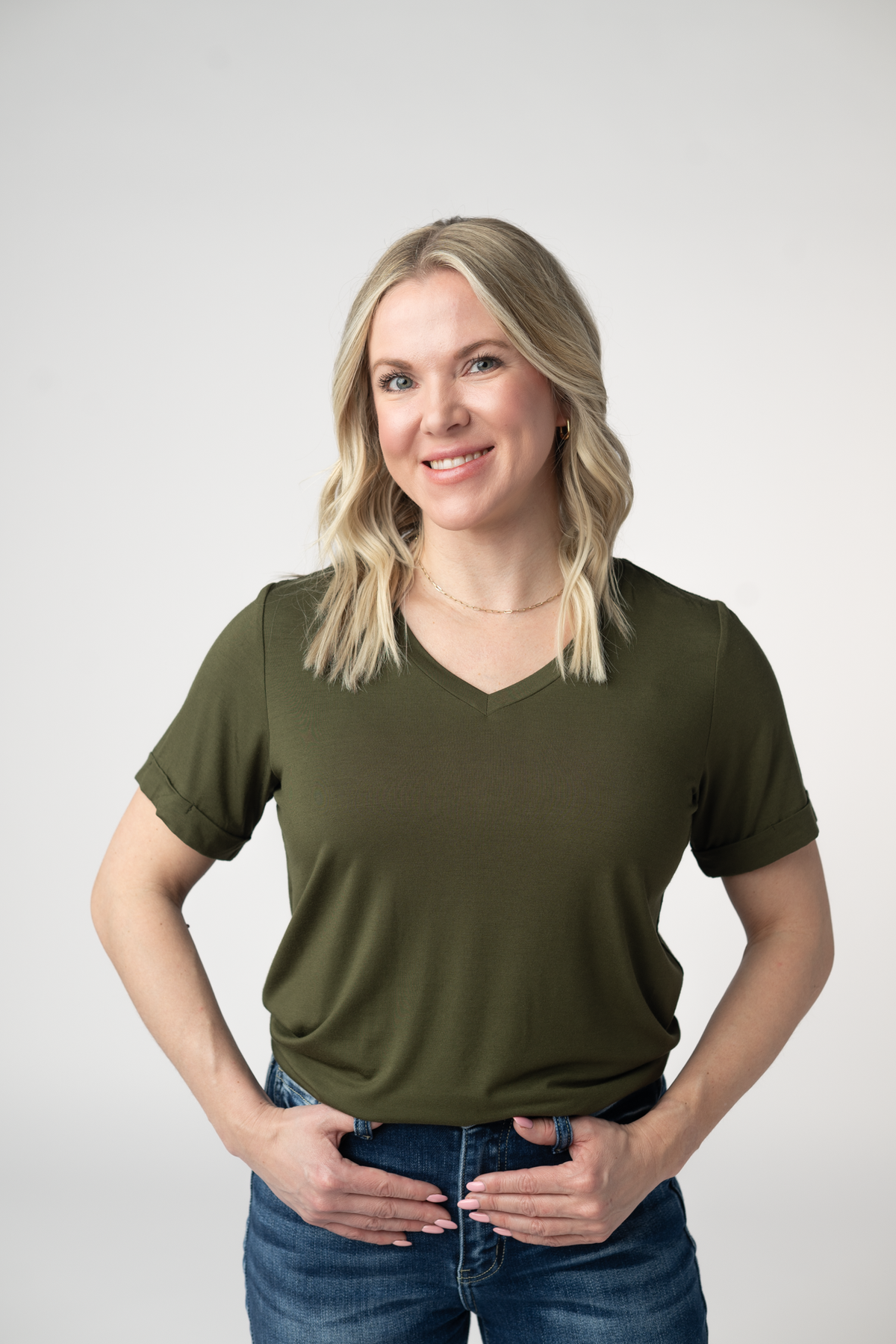 Sophie Top in Dark Olive