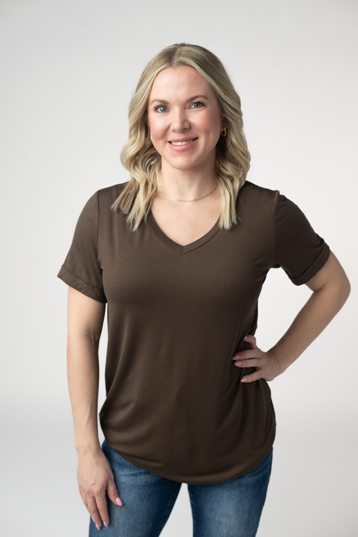 Sophie Top in Brown