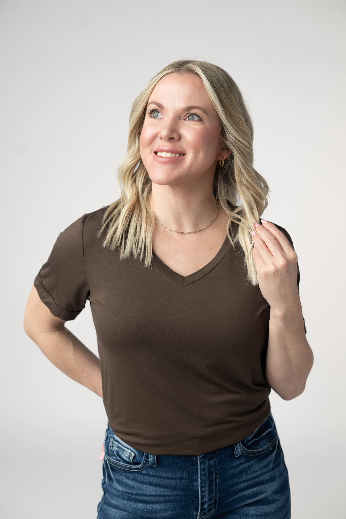 Sophie Top in Brown