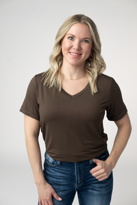 Sophie Top in Brown