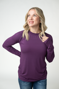 Blair Long Sleeve Top in Purple