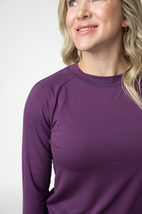 Blair Long Sleeve Top in Purple