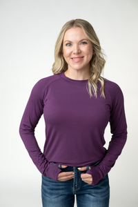 Blair Long Sleeve Top in Purple