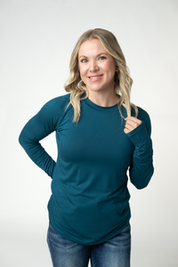 Blair Long Sleeve Top in Teal