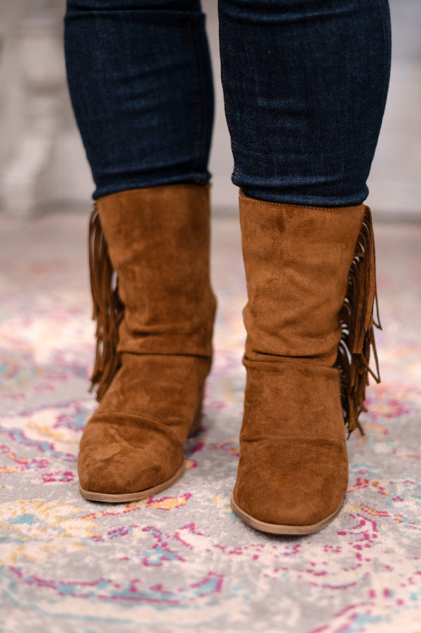 Foxie Fringe Boots by Very G