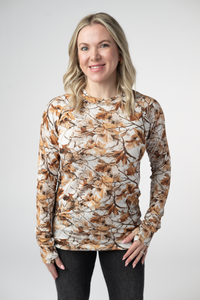 Blair Long Sleeve Top in Woodsy Camo