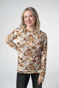 Blair Long Sleeve Top in Woodsy Camo