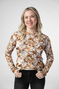 Blair Long Sleeve Top in Woodsy Camo