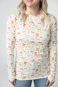 Blair Long Sleeve Top in Harvest Bows